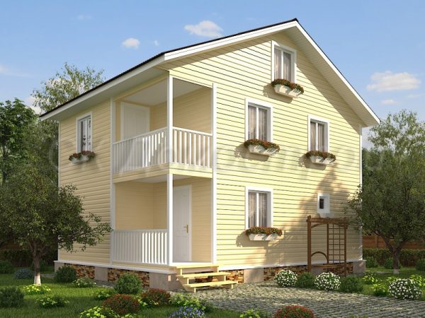 Каркасный дом 7х9 «Данилов»
