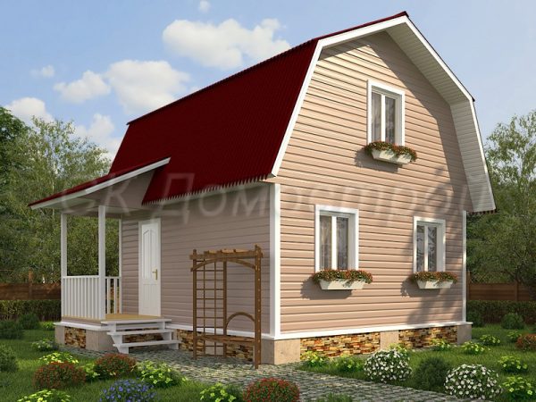 Каркасный дом из бруса