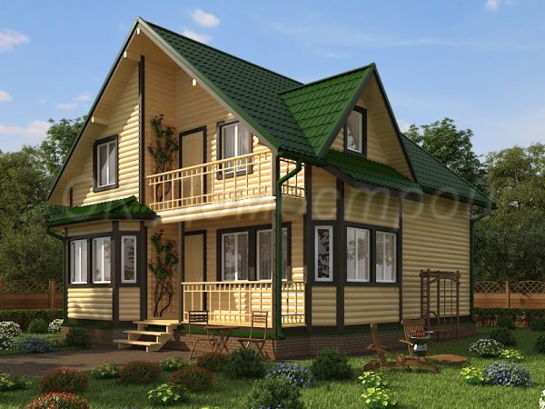 Дом из бруса 200х200