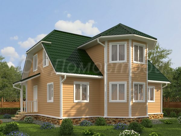 Каркасный дом 10х10