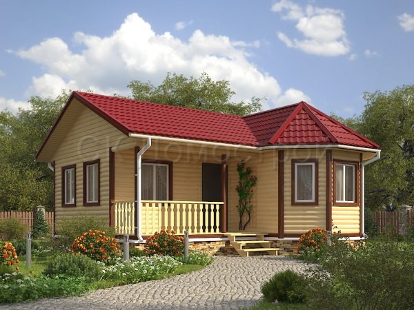 Prekrasne i izvanredne jednokatne kuće od drveta - kućište za moderne ljude koji cijene udobnost i udobnost