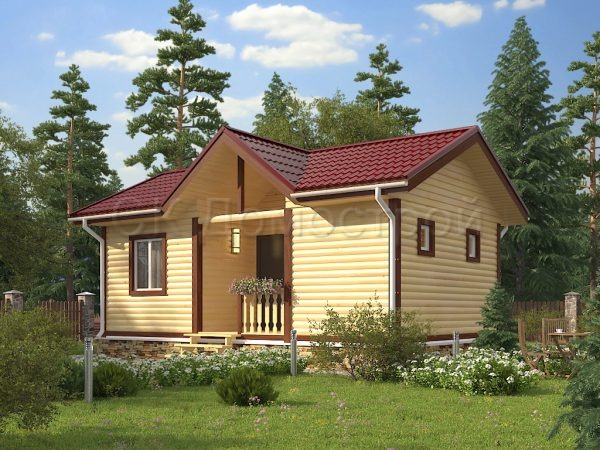 Проект бани 5х8