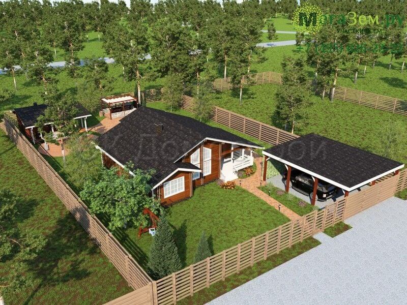 Как расположить дом на участке