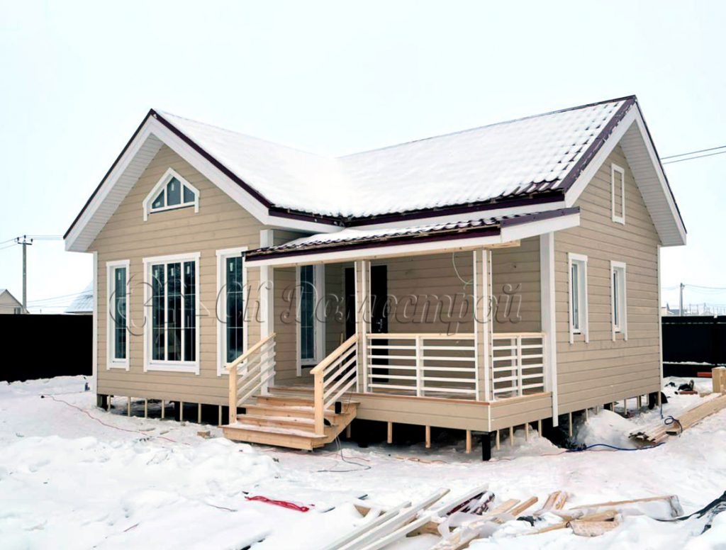 Каркасный дом 7,5х9 СНТ Колос