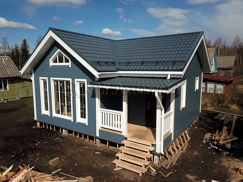 Каркасный дом 7,5х8 Гатчина