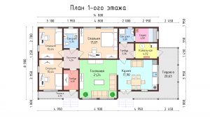 Дом «Антипов» 9х15 м