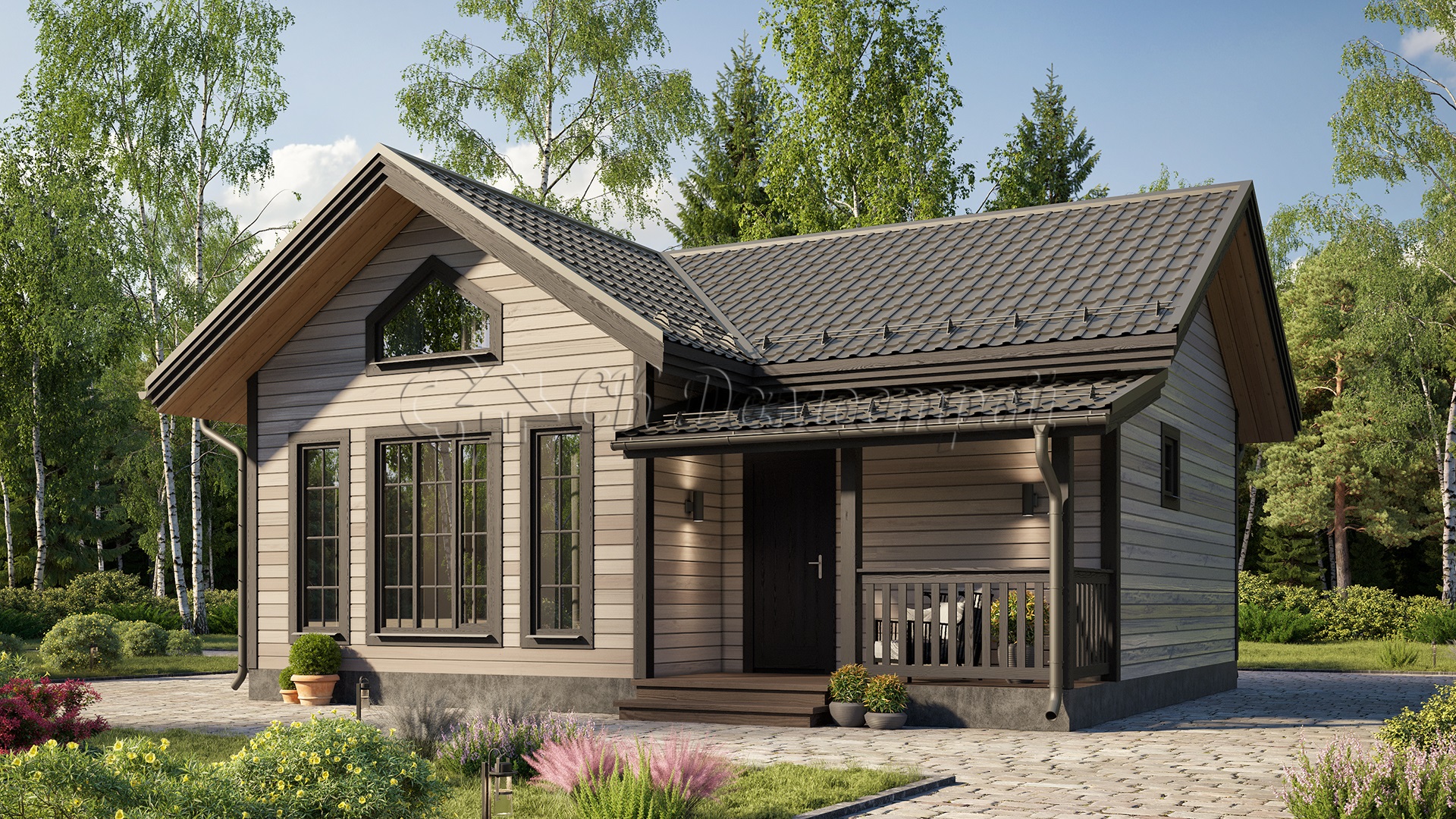 Каркасный дом 7,5х9 «Давыдов»