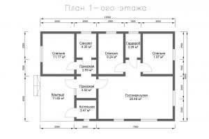 Дом «Евгеньев» 8х12 м