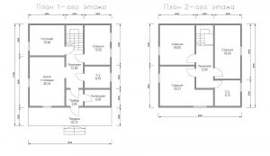Дом «Лебедев» 9х11 м