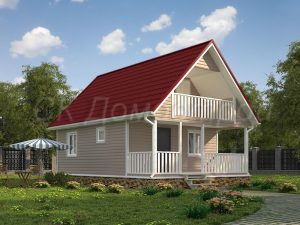 Дом «Соколов» 6х9 м