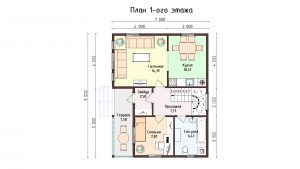 Дом «Баженов» 7х9 м