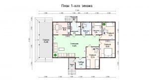 Дом «Белов» 8х17 м