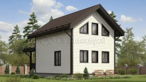 Дом «Борисов» 6х8 м