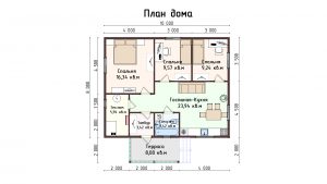 Дом «Константинов» 8х10 м