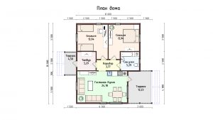 Дом «Кузнецов» 8х10 м