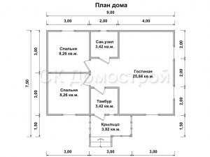 Дом «Назаров» 6х9 м