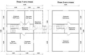 Дом «Демьянов» 6х9 м