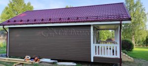 Каркасный дом 6х10 деревня Пищево