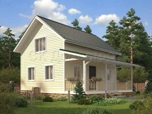 Дом «Кузьмин» 6х8 м