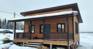 Каркасный дом 6х8 деревня Малые Слудицы