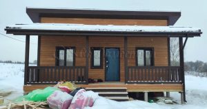 Каркасный дом 6х8 деревня Малые Слудицы