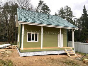 Каркасный дом 6х8 поселок Чайка