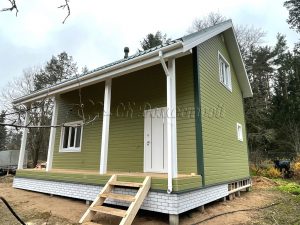 Каркасный дом 6х8 поселок Чайка