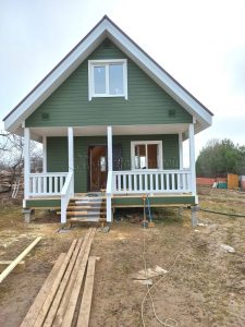 Каркасный дом 6х9 деревня Покровское