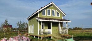Каркасный дом 6х9,5 деревня Дубровка