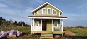 Каркасный дом 6х9,5 деревня Дубровка