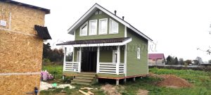 Каркасный дом 6х9,5 деревня Дубровка