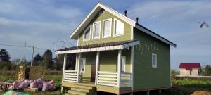 Каркасный дом 6х9,5 деревня Дубровка