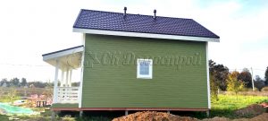 Каркасный дом 6х9,5 деревня Дубровка