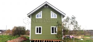 Каркасный дом 6х9,5 деревня Дубровка