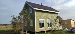Каркасный дом 6х9,5 деревня Дубровка