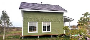 Каркасный дом 6х9,5 деревня Дубровка