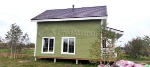 Каркасный дом 6х9,5 деревня Дубровка