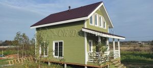 Каркасный дом 6х9,5 деревня Дубровка