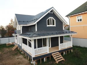 Каркасный дом 7,5х12 деревня Большие Пороги