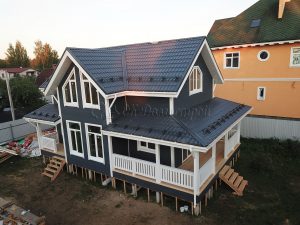 Каркасный дом 7,5х12 деревня Большие Пороги