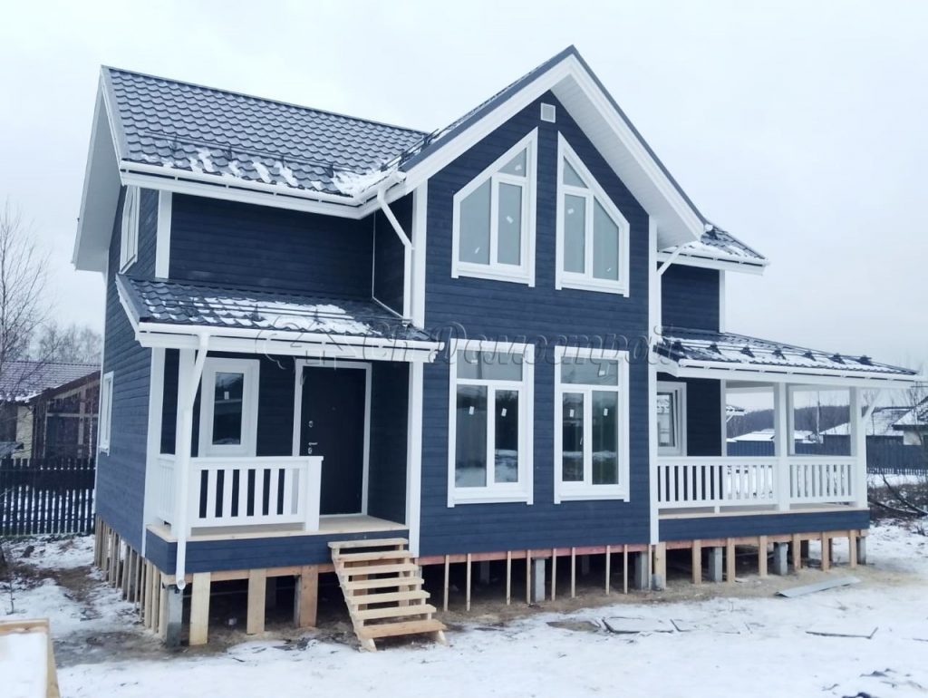 Каркасный дом 7.5х9 деревня Большое Петровское