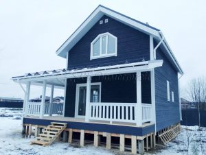 Каркасный дом 7.5х9 деревня Большое Петровское