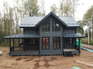 Каркасный дом 7,5х12 деревня Светлое