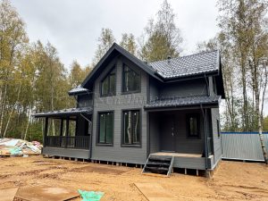 Каркасный дом 7,5х12 деревня Светлое