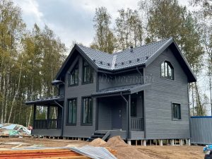 Каркасный дом 7,5х12 деревня Светлое