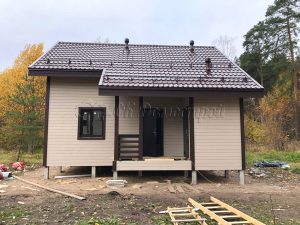 Каркасный дом 7,5х8 поселок Вырица