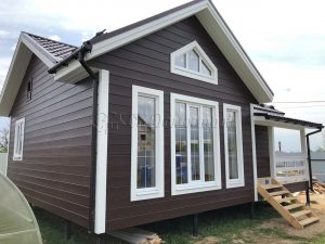 Каркасный дом 7,5х9 деревня Верховье