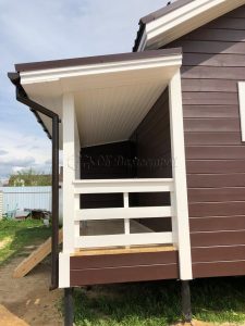 Каркасный дом 7,5х9 деревня Верховье