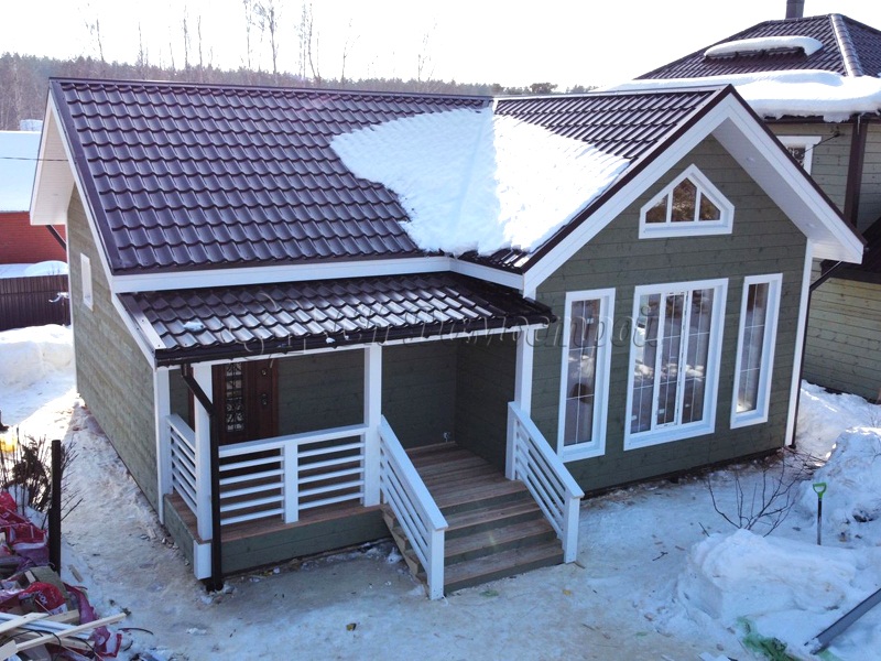 Каркасный дом 7,5х9 Покров