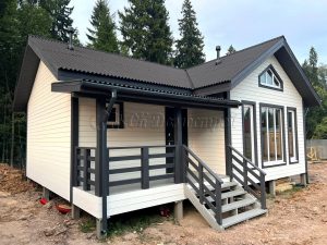 Каркасный дом 7,5х9 СНТ Импульс